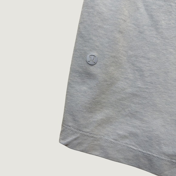 Lululemon Other - Lululemon Mens M Polo Shirt Light Blue Evolution Short Sleeve Performance